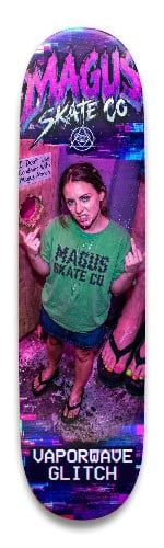 Magus Skate Co. "Glory International Skateboarding Series Vaporwave Glitch""